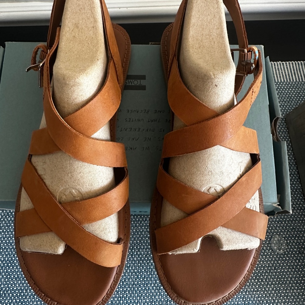 Toms Women's Brown Strappy Sandals